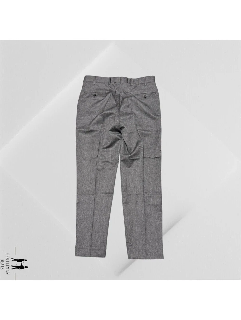 Southwick Clothes Dress Pants Men 32 32x29) 110s Wool Cuffed Charcoal Gray NWOT